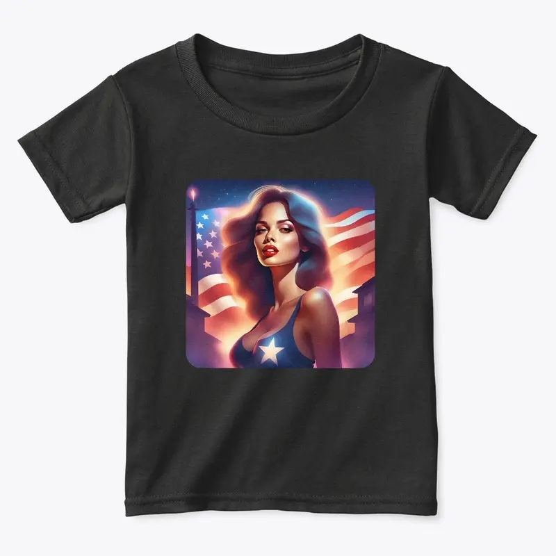 Unisex Apparel - Beautiful American Lady