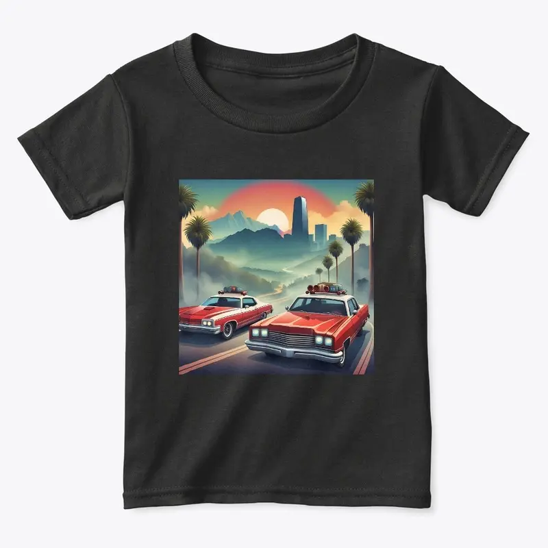 Unisex Apparel - Vintage Car Scenic View