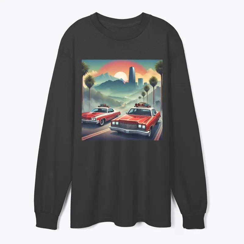 Unisex Apparel - Vintage Car Scenic View