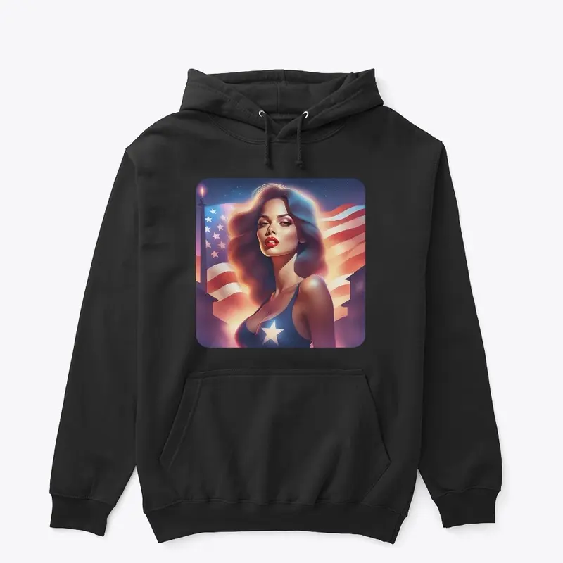 Unisex Apparel - Beautiful American Lady