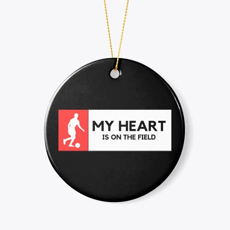 Black T-Shirt: My Heart is On The Field