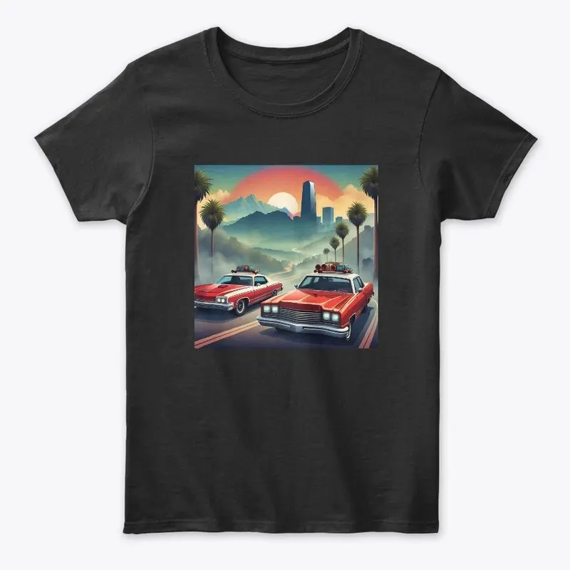 Unisex Apparel - Vintage Car Scenic View