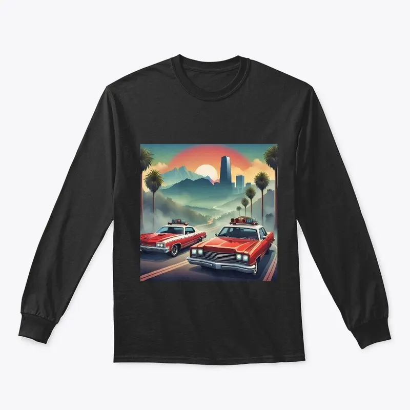 Unisex Apparel - Vintage Car Scenic View